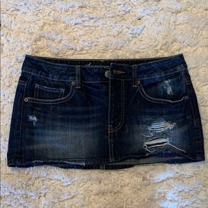 AE denim mini skirt